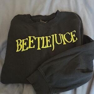 SET OF TWO - LG Black Beetlejuice Graphic Sweatshirt